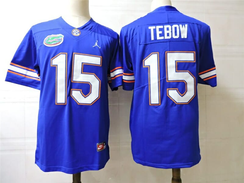 Tim Tebow Florida Gators #15 Women Football Jersey - Blue