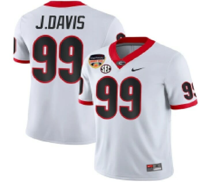 Georgia Bulldogs Jersey #3 Roquan Smith Black Mascot 100th Anniversary Alumni