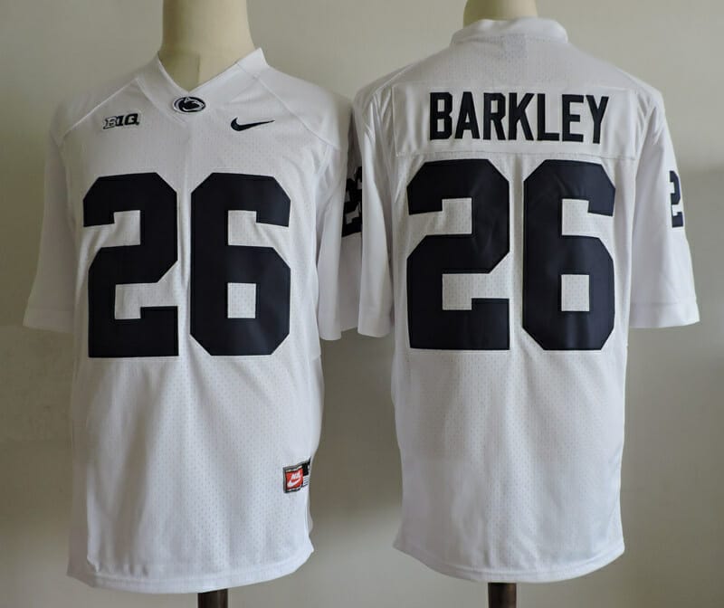 NCAA Football Jersey Penn State Nittany Lions #26 Saquon Barkley White