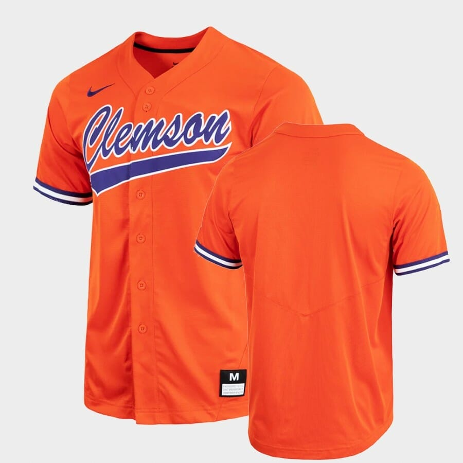 Clemson Tigers Football Baseball Jersey Custom Name