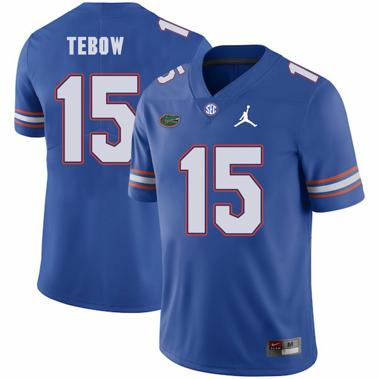 Florida Gators Jersey #15 Tim Tebow College Football Blue Logo Patch