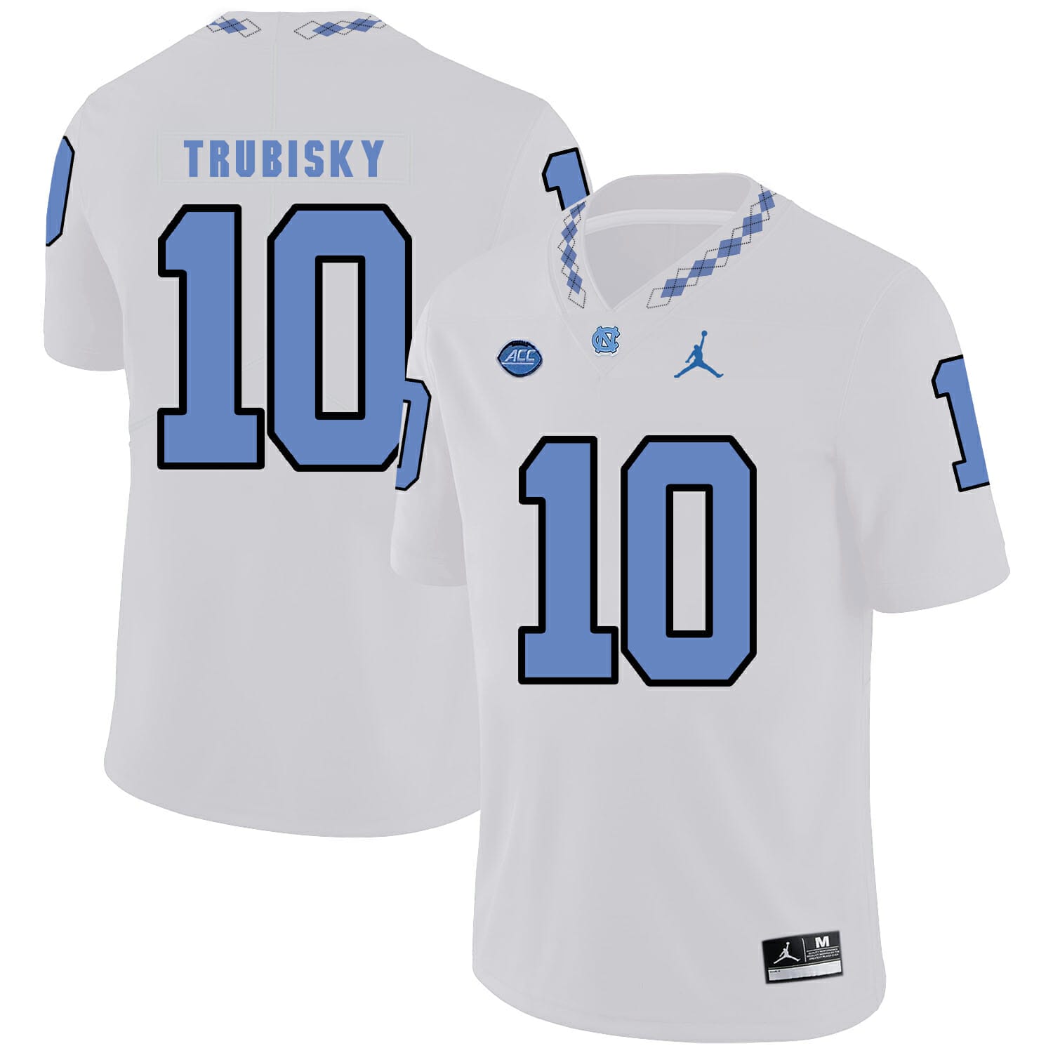 North Carolina Tar Heels #10 Mitchell Trubisky Football Jersey