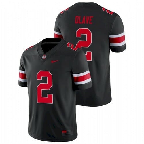 Ohio State Buckeyes #2 Chris Olave Jersey College Football Jersey Black  Alternate Stitched - Top Smart Design