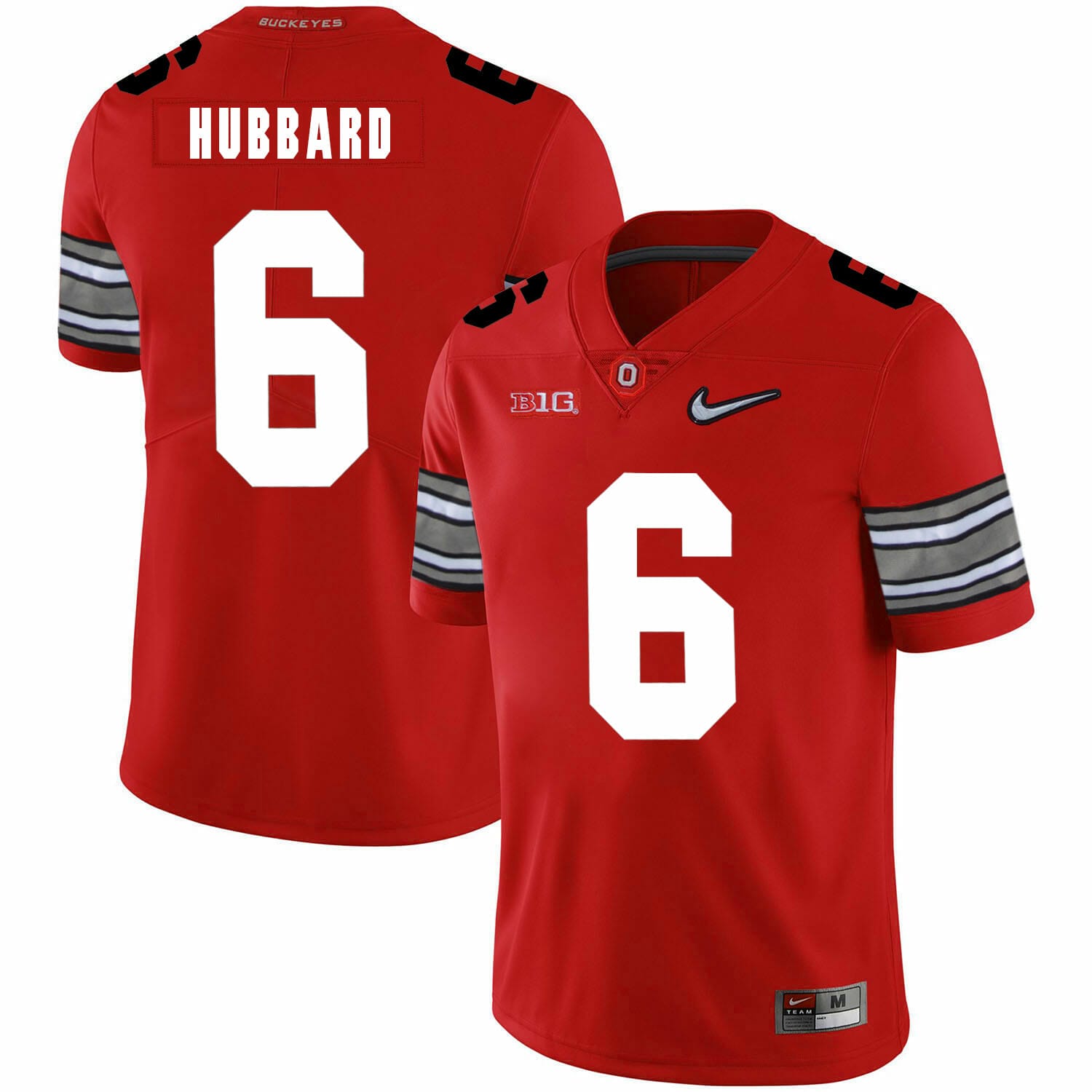 Ohio State Buckeyes #6 Sam Hubbard Football Jersey Diamond Red