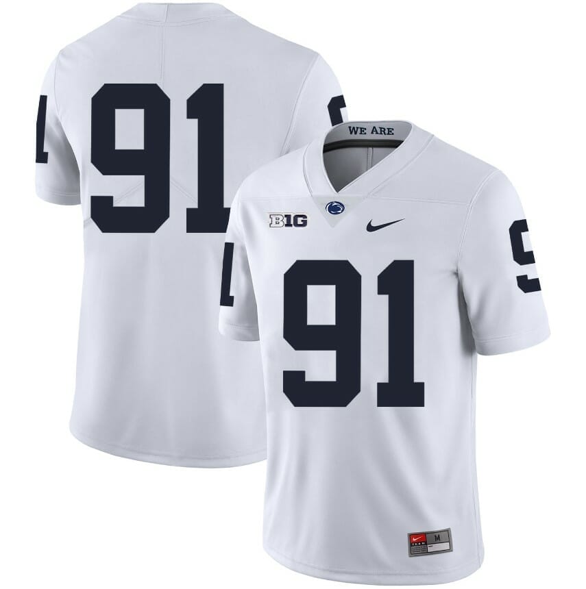 NCAA Football Jersey Penn State Nittany Lions No Name #11 Jerseys White