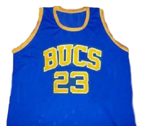 Laney High School Blue #23 Jordan Throwback Basketball Jersey Blue XL