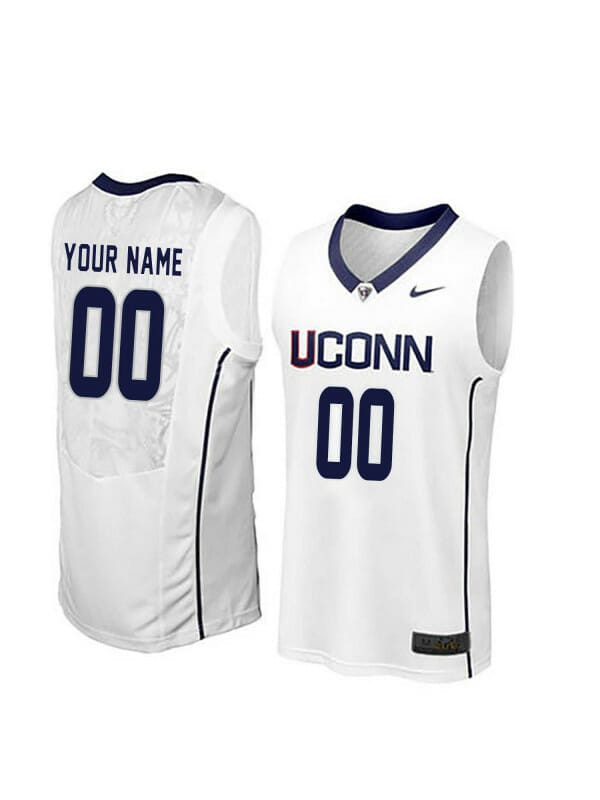 Custom NCAA Basketball Jerseys UConn Huskies Jersey Name and Number College Limited Gray