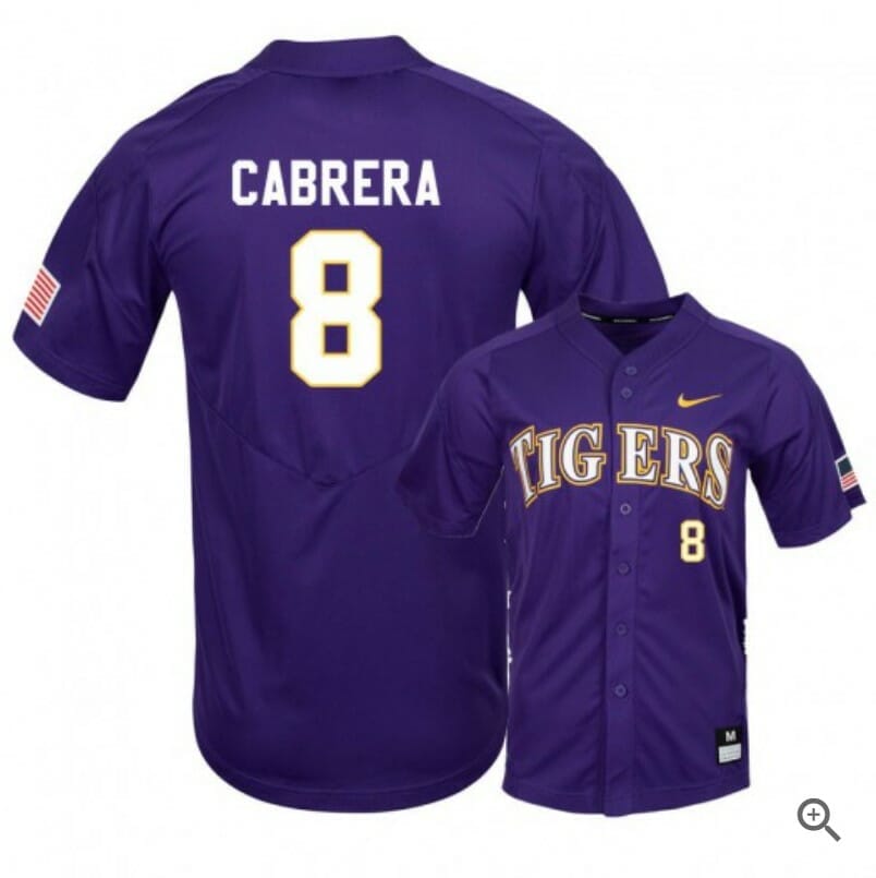 Custom LSU Tigers Jersey Personalized Football Name and Number NCAA College Jerseys Purple
