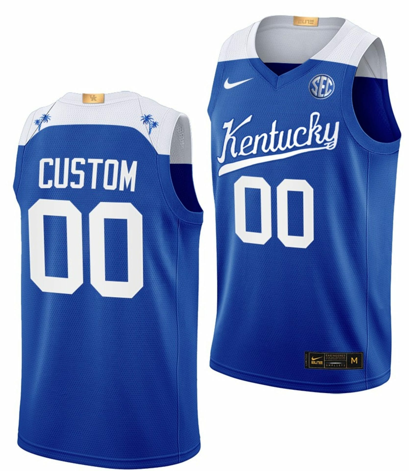 Custom Kentucky Wildcats Basketball Jersey Name and Number College White Elite 2022-23