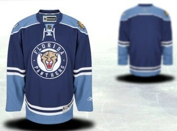New Custom Florida Panthers Jersey Name And Number Blue 2022 Reverse Retro  - Tee Fashion Star