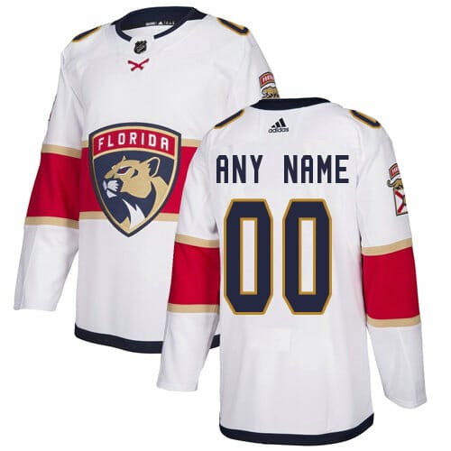 Custom Florida Panthers Hockey Jersey Name and Number Blue 2022 Reverse Retro