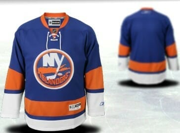 Custom Hockey Jerseys New York Islanders Jersey Name and Number White Third