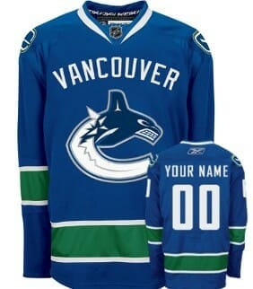 Custom Hockey Jerseys Vancouver Canucks Jersey Name and Number 2020-21 Green Reverse Retro Alternate NHL