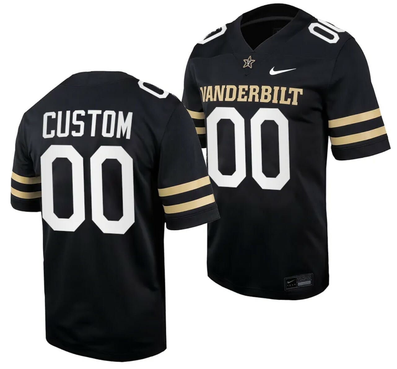 Vanderbilt Commodores Style Customizable Football Jersey – Best