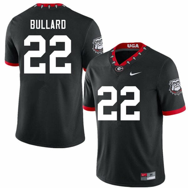 Georgia Bulldogs Javon Bullard Jersey #22 College Football Game Black Alternative