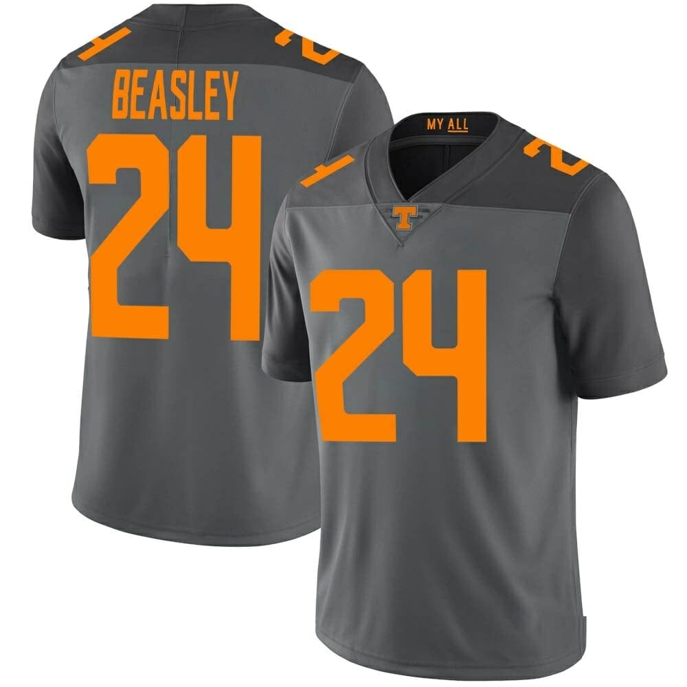 Aaron Beasley Jersey Tennessee Volunteers #24 College Football Gray