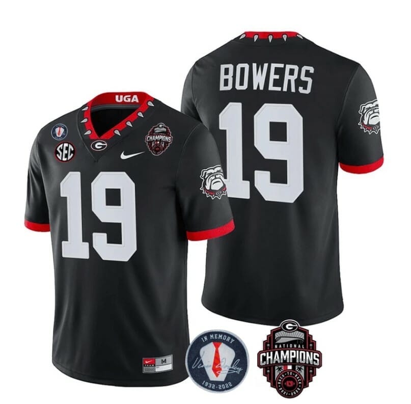 Brock Bowers Georgia Bulldogs Jersey black – Classic Authentics