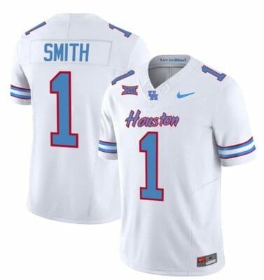 Donovan Smith Jersey Houston Cougars Oilers 2023 #1 Inspired Vapor College Football All Stitched Red