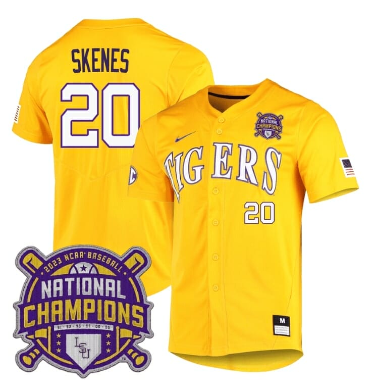 Custom LSU Tigers Basketball Jersey Name Number Gold Replica College