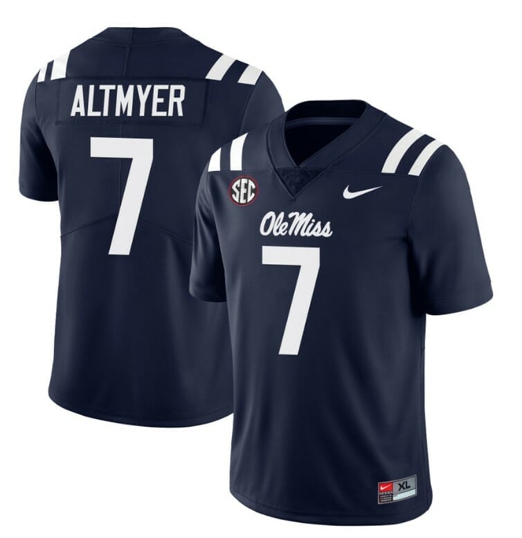 Buy New Luke Altmyer Jersey Ole Miss Rebels